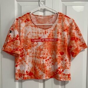 Champion Tie Dye Crop Tee (Gatorade x Muhammad Ali) - Size S